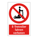 E-Tretroller fahren verboten
