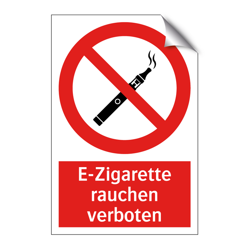 E-Zigarette rauchen verboten