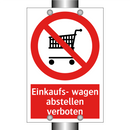 Einkaufs- wagen abstellen verboten
