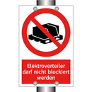 Elektroverteiler darf nicht blockiert werden