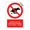 Entfernen Sie die Hinterlassenschaften Ihres Hundes - Danke
