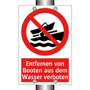 Entfernen von Booten aus dem Wasser verboten