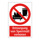 Entsorgung von Sperrmüll verboten