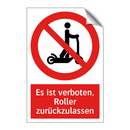 Es ist verboten, Roller zurückzulassen