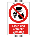 Essen und Getränke verboten
