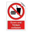 Essen und Trinken verboten