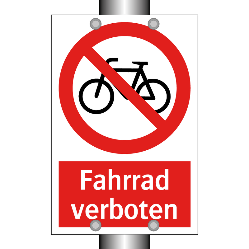 Fahrrad verboten
