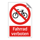 Fahrrad verboten