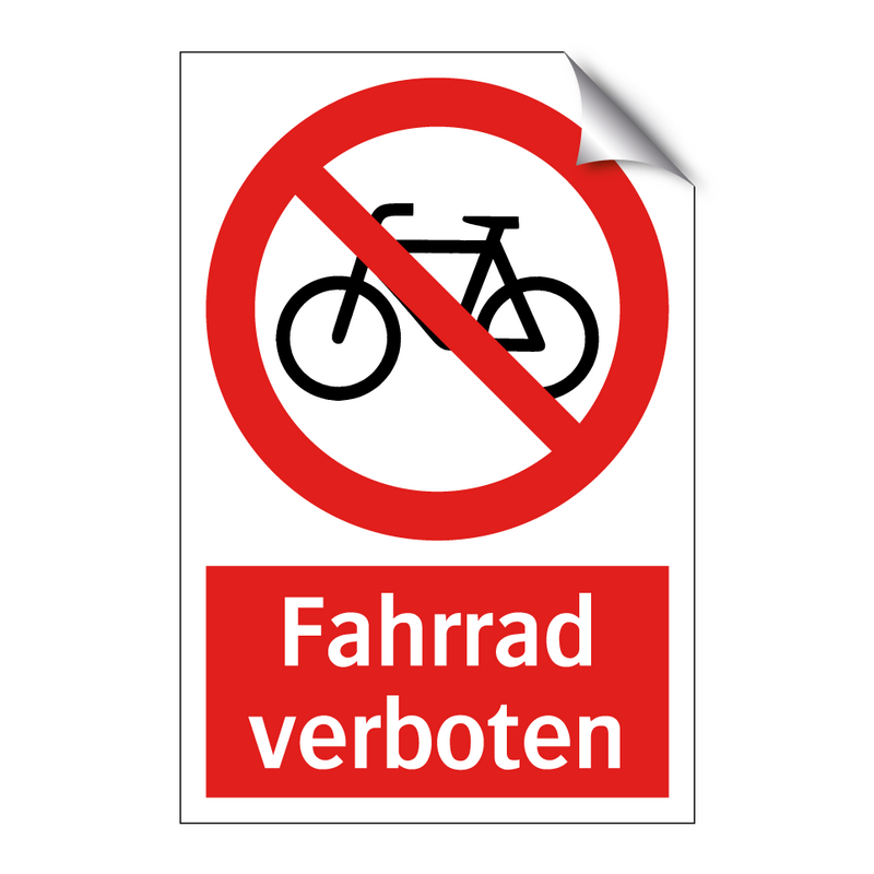 Fahrrad verboten