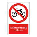 Fahrradabstellung verboten