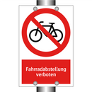 Fahrradabstellung verboten