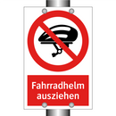 Fahrradhelm ausziehen