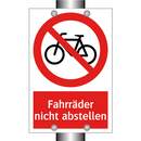 Fahrräder nicht abstellen