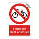 Fahrräder nicht abstellen