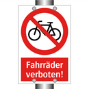Fahrräder verboten!