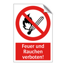 Feuer und Rauchen verboten!