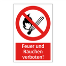 Feuer und Rauchen verboten!