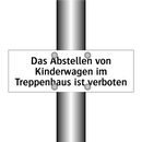 Das Abstellen von Kinderwagen im Treppenhaus ist verboten