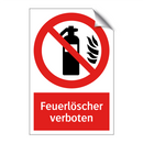 Feuerlöscher verboten