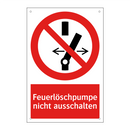 Feuerlöschpumpe nicht ausschalten
