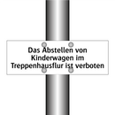 Das Abstellen von Kinderwagen im Treppenhausflur ist verboten