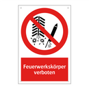 Feuerwerkskörper verboten