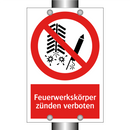 Feuerwerkskörper zünden verboten