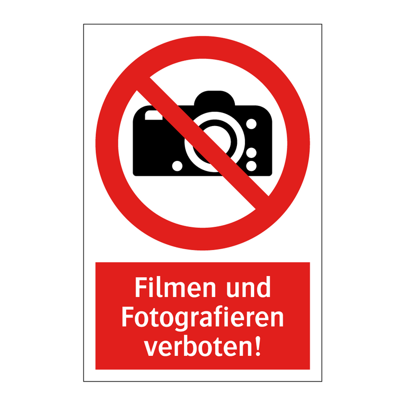 Filmen und Fotografieren verboten!