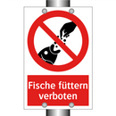 Fische füttern verboten