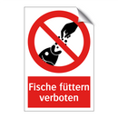 Fische füttern verboten