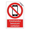 Fotohandys benutzen verboten