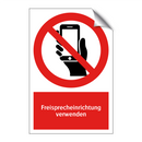 Freisprecheinrichtung verwenden