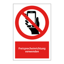 Freisprecheinrichtung verwenden