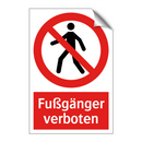 Fußgänger verboten