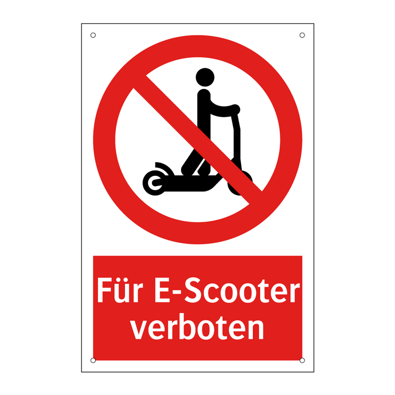 Für E-Scooter verboten