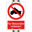 Für Motorräder verboten!