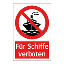 Für Schiffe verboten