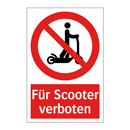 Für Scooter verboten