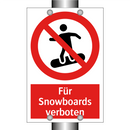 Für Snowboards verboten