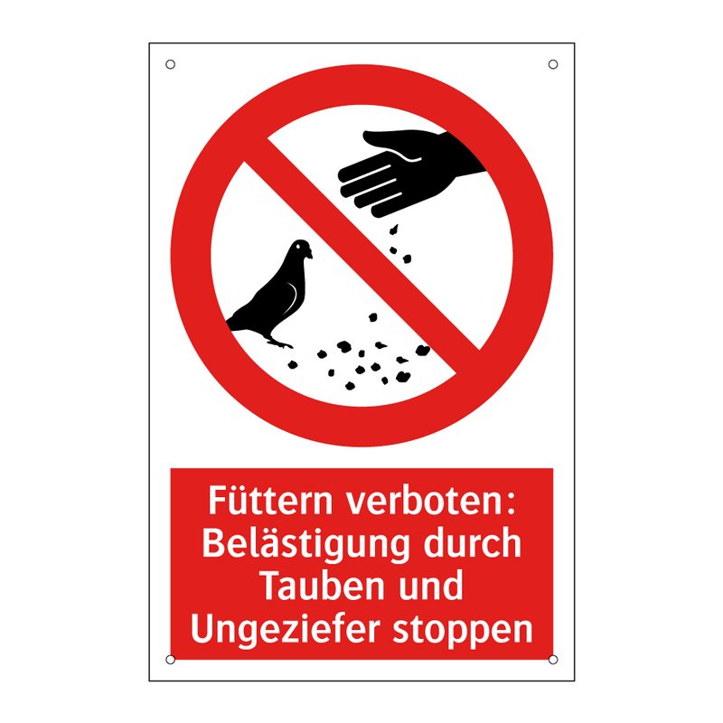 Füttern verboten: Belästigung durch Tauben und Ungeziefer stoppen