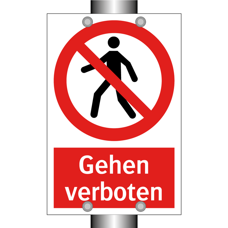 Gehen verboten