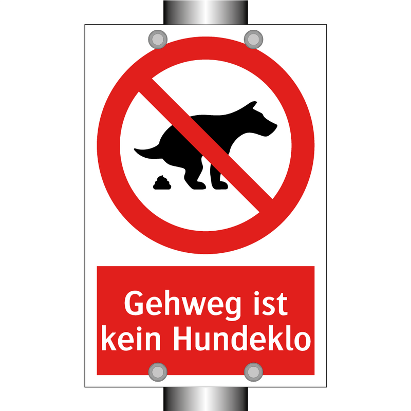 Gehweg ist kein Hundeklo