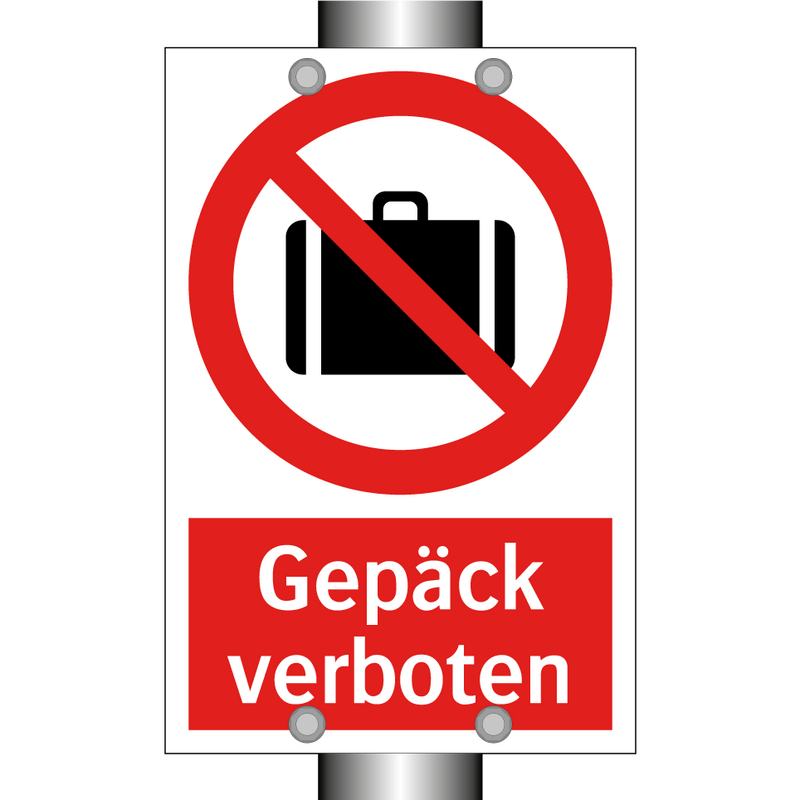 Gepäck verboten