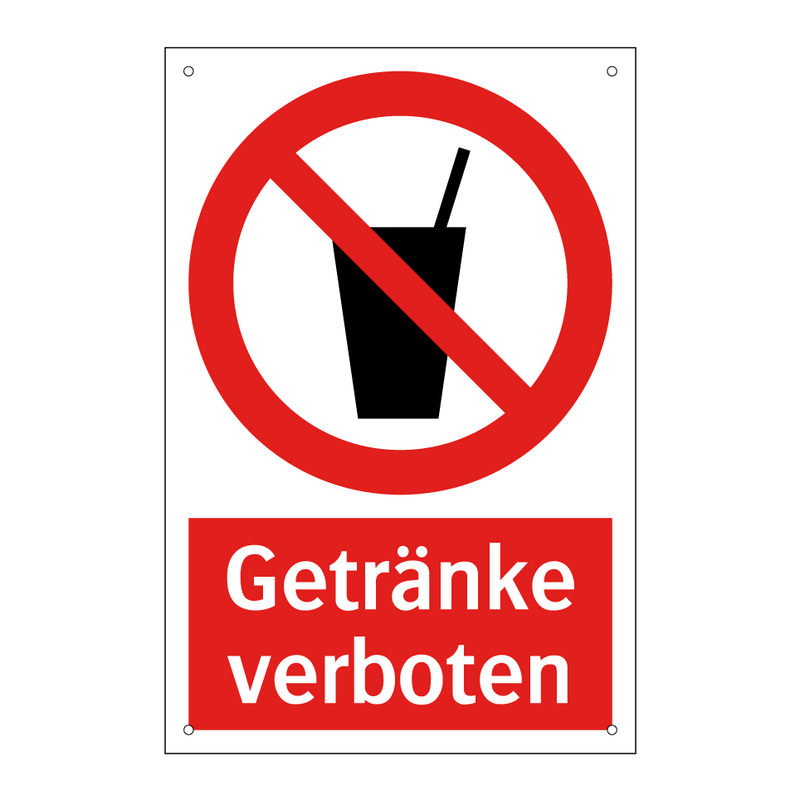 Getränke verboten