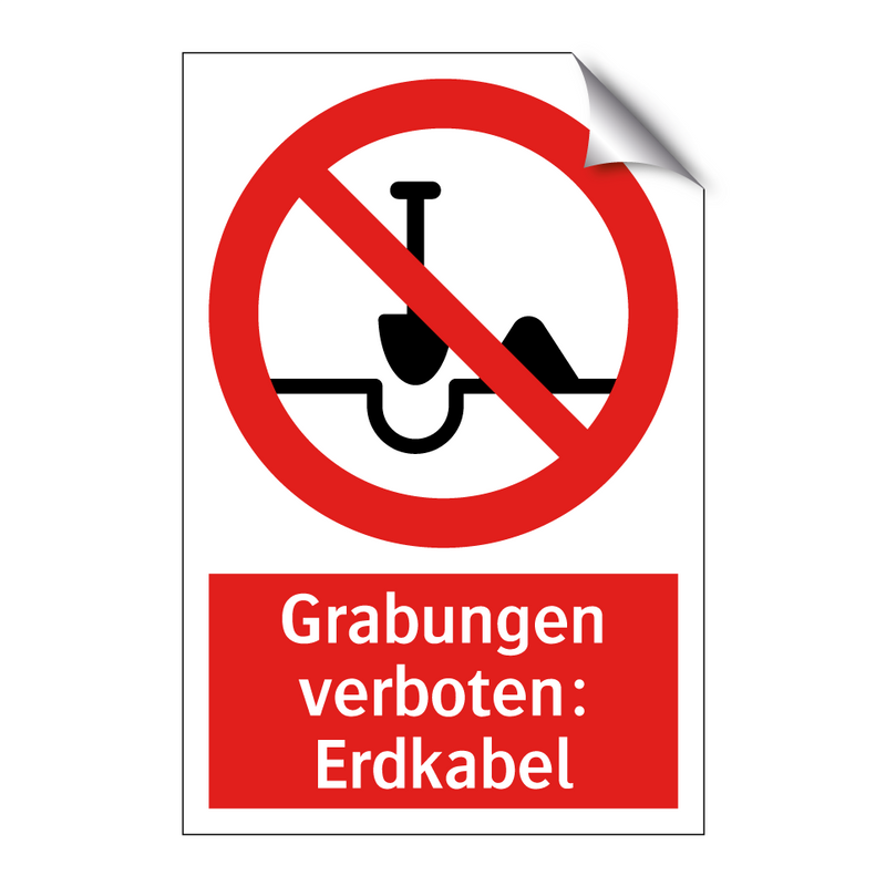 Grabungen verboten: Erdkabel