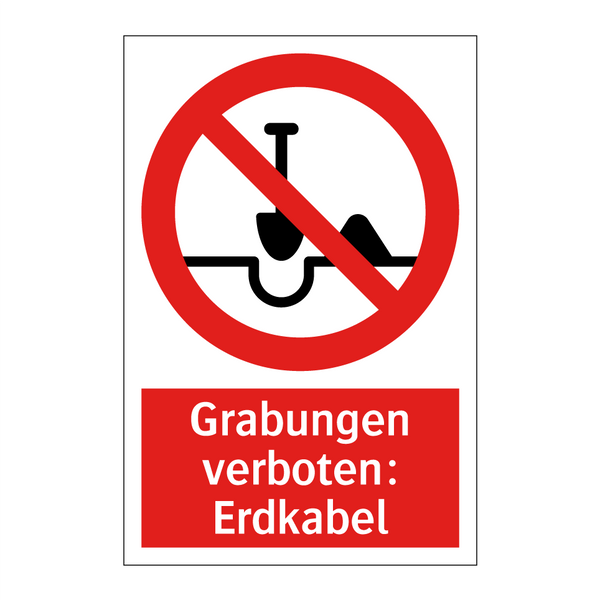 Grabungen verboten: Erdkabel