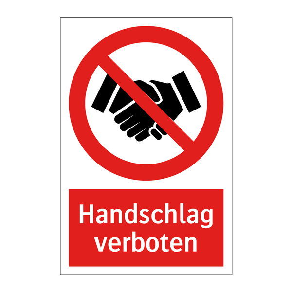 Handschlag verboten