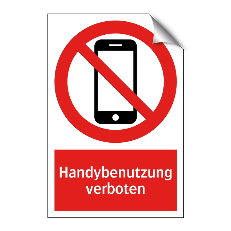 Handybenutzung verboten