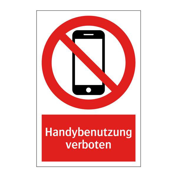 Handybenutzung verboten