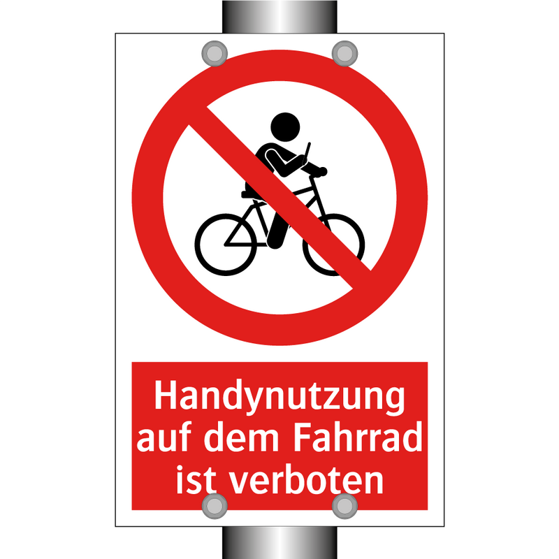 Handynutzung auf dem Fahrrad ist verboten